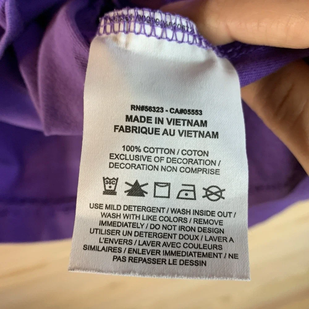 Nike Basketball Shirt XXL Purple Yellow Athletic Gear Double Sided Graphic DV963